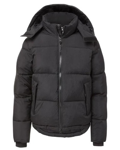 [THE VERY WARM] HOODED PUFFER (BLACK)