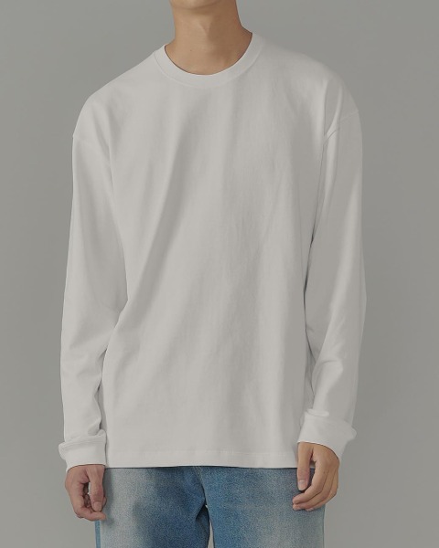 [INTHERAW] WEEKLY LONG SLEEVES (OFF WHITE)