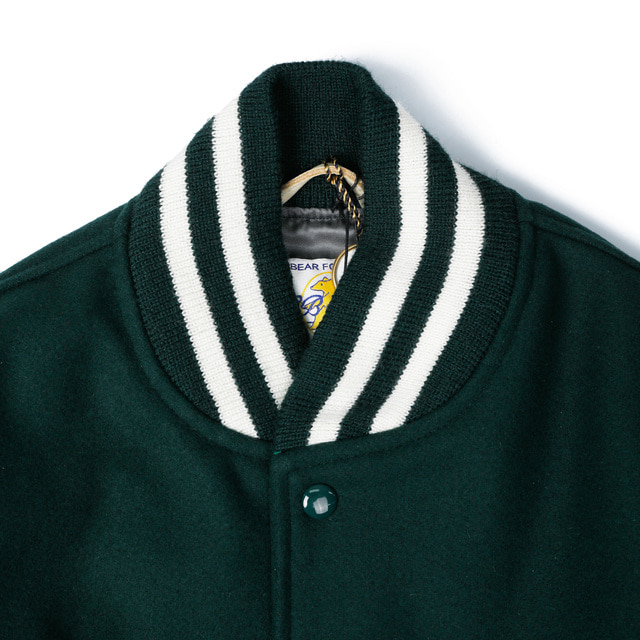 Forest/Stone Classic Varsity Jacket – Golden Bear Sportswear